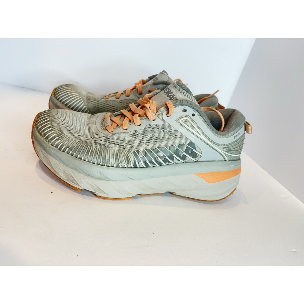 Hoka One One Bondi 7 Women's Size 6 Running Shoe Harbor Mist Sharkskin